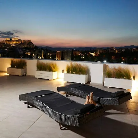 Ma Maison Acropolis Mansion: Penthouse With Rooftop Garden Near Acropolis Apartment
